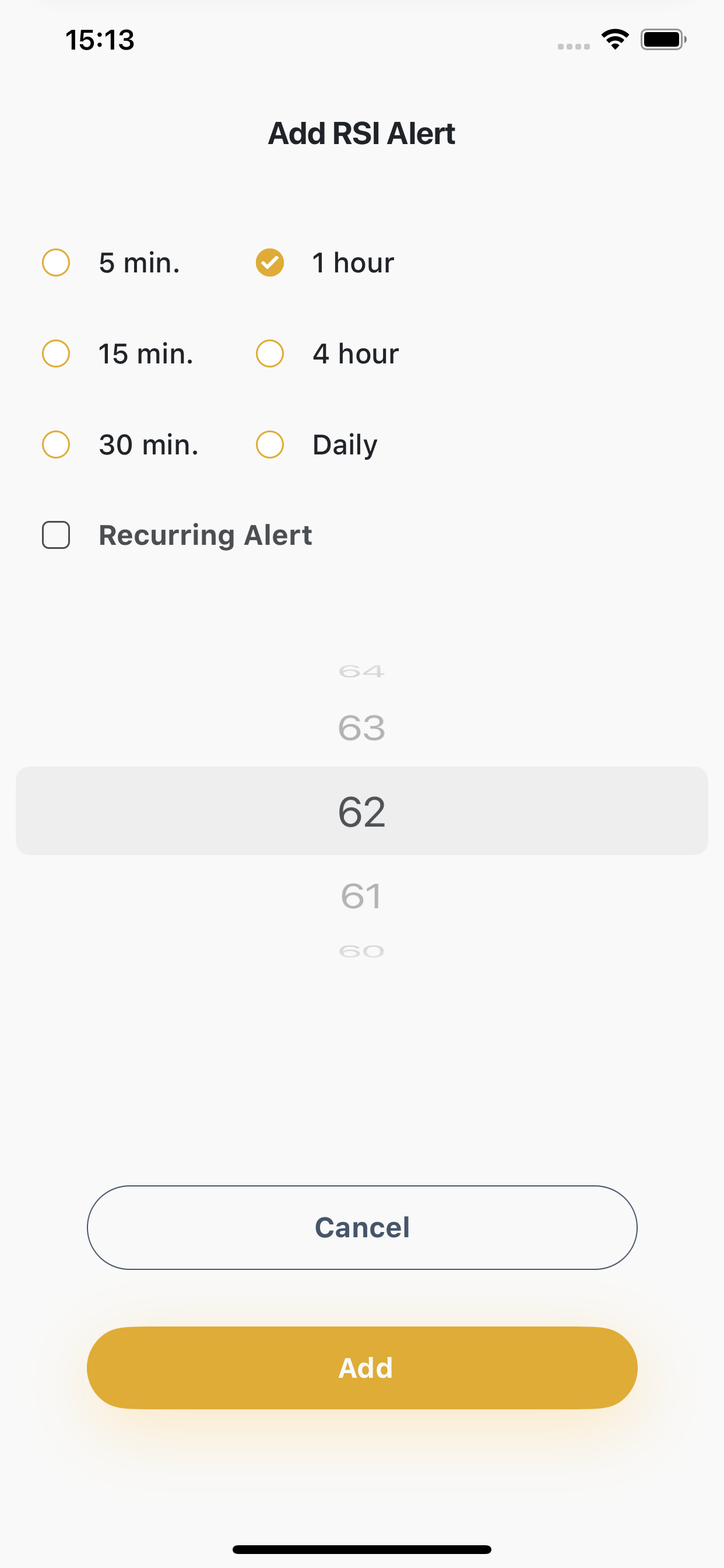 Coinim RSI Notification App